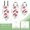 linqin Red Kiss and Lipstick Hanging Car Trash Bags with Elastic Opening, 2-Pack view 2