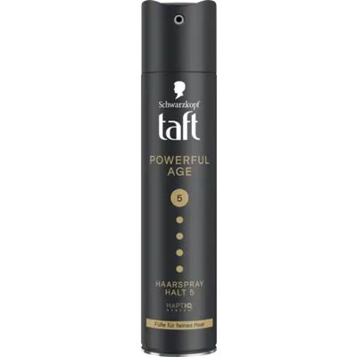 Pufai Grocery Taft Powerful Age Crystal Shine Hold 5+ Hairspray, 250 mL