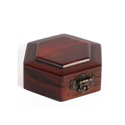 AJYBYUKJ Vintage Mahogany Jewelry Box, Solid Wood Storage Box