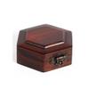 AJYBYUKJ Vintage Mahogany Jewelry Box, Solid Wood Storage Box view 1