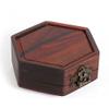AJYBYUKJ Vintage Mahogany Jewelry Box, Solid Wood Storage Box view 3