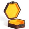 AJYBYUKJ Vintage Mahogany Jewelry Box, Solid Wood Storage Box view 4