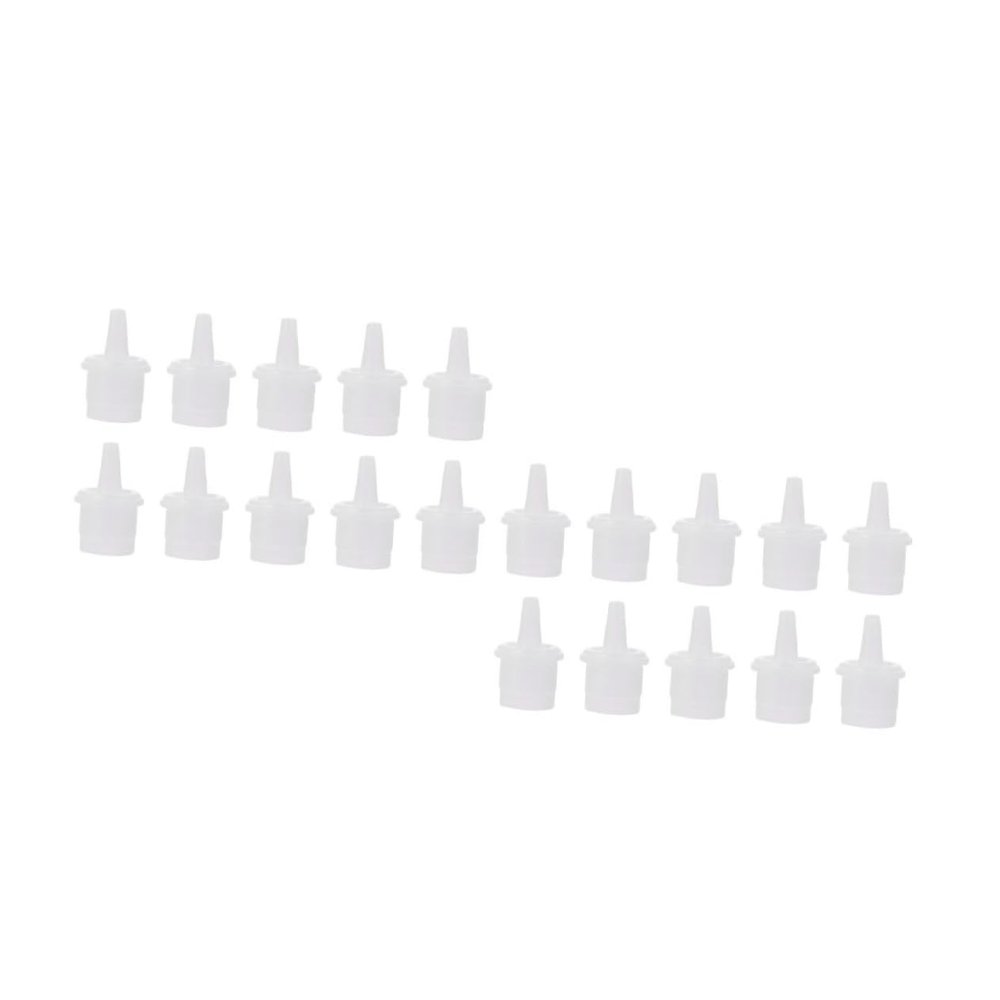 WOONEKY 60-Piece PP Caps for Eyelash Extension Adhesive Bottles
