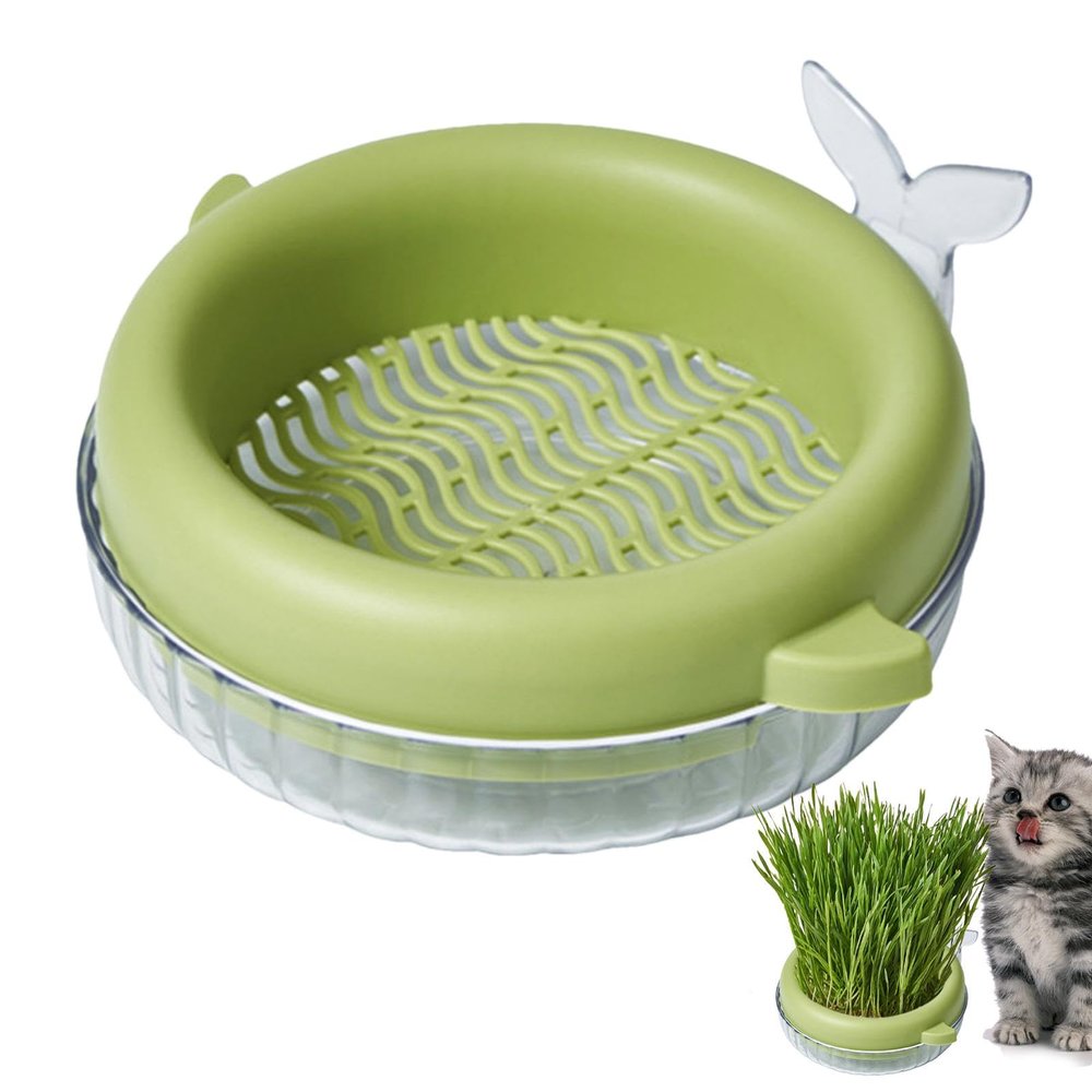 Tuxxjzm Hydroponic Cat Grass Planter