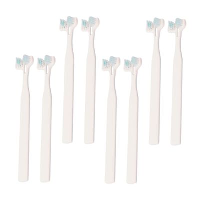 ORFOFE 8-Pack Double Dog Toothbrushes