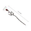 Metal Hair Sticks with Rose Flowers, 2-Piece Alloy Set, Elegant Retro view 2
