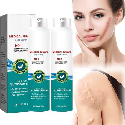 Lukcr Advanced Scar Spray, Medical-Grade Scar Spray/Cream After Surgery, for All Types of Scars (2 pcs)