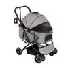 3-in-1 Foldable Dog and Cat Stroller with Removable Carrier view 1