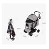 3-in-1 Foldable Dog and Cat Stroller with Removable Carrier view 2