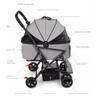 3-in-1 Foldable Dog and Cat Stroller with Removable Carrier view 3