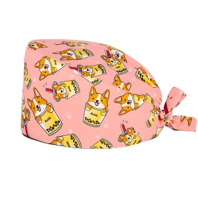 SMTSEC 2-Pack Adjustable Unisex Scrub Caps, Pink, One Size