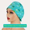 SMTSEC 2-Pack Adjustable Unisex Scrub Caps, Pink, One Size view 3
