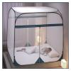 EsEntL Square 4-Corner Bed Canopy Mosquito Net, Coffee, 1.5 m view 1