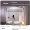 EsEntL Square 4-Corner Bed Canopy Mosquito Net, Coffee, 1.5 m view 4