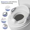 DEANIC Kids' Toilet Seat with Step Stool and 2-Step Ladder, Gray view 3