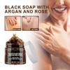 Zawina Morocco Black Beldi Soap with Argan and Rose, 2 Pcs view 2