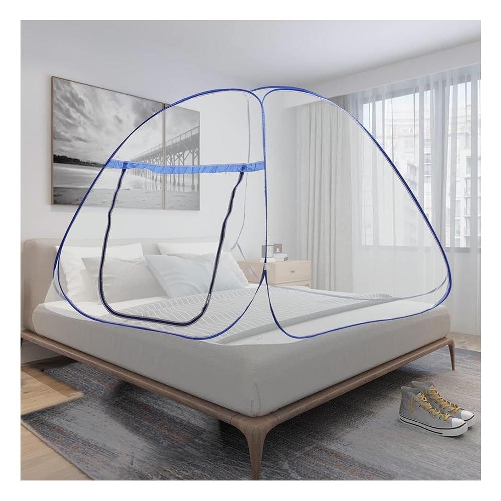 YYLDPFDC Portable Pop-Up Mosquito Net for Bed, 1.8 × 2.0 m