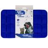 Eat Slow Live Longer Floral Licking Mat, 21 x 34 cm, 100% Silicone, Dishwasher-Safe, Blue view 1