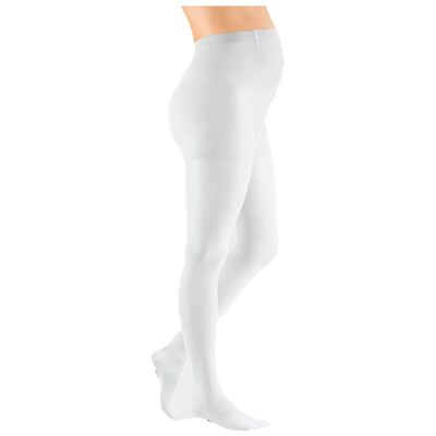 medi mediven Plus Maternity Compression Tights, Class 1, Size VII, White, Closed Toe