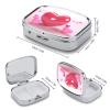 Heart-Shaped Pill Organizer with 2 Compartments view 2