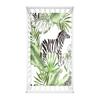 Odot Fitted Sheet for Crib or Bassinet, Monstera Palm Leaf Print, Microfiber, Breathable, 90 x 40 cm view 1