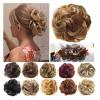 Messy Bun Hairpiece, Curly Wavy Synthetic Chignon view 4
