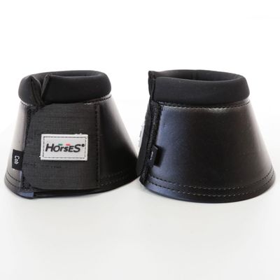 Horses Cody Neoprene Bell Boots, Safe and Durable, Comfortable and Practical, Made in Italy (Black, XS)