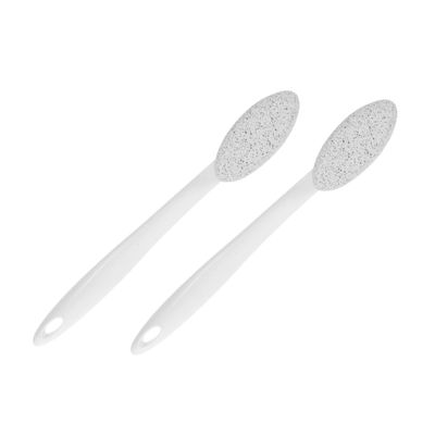 SKISUNO Shower Foot Scrubber with Long Handle, Pumice Stone, 2 Pieces