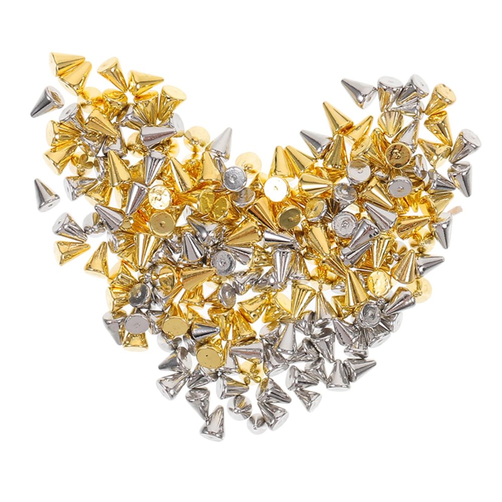 AUTSUPPL 200 Metal Nail Charms for Women, Decorative Manicure Ornaments, Easy to Apply, Versatile for DIY Crafts