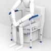 Freestanding Toilet Safety Rail with Armrests view 2