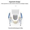 Freestanding Toilet Safety Rail with Armrests view 3