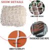 DTVEW Safety Climbing Net for Outdoor Use, 4 cm/5 mm Knotless Polyester Rope Net, 1 x 3 m view 3