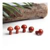 1 Pc Mini Crystal Mushroom Natural Stone Carved Decoration, Red Jasper view 1