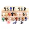 1 Pc Mini Crystal Mushroom Natural Stone Carved Decoration, Red Jasper view 2