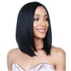 Black Women’s Wig with Center-Parted Bangs, Medium-Length Straight Shoulder-Length Hair view 1