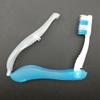 Rtauhife 10-Piece Folding Camping Toothbrushes, Portable Disposable Plastic Cleaning Tools, A view 2