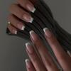 MrCuvaryas Short Square French Tip Press-On Nails, 24-Piece Set, White Classic, 12 Sizes view 1