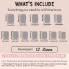 MrCuvaryas Short Square French Tip Press-On Nails, 24-Piece Set, White Classic, 12 Sizes view 4