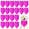 Abbylike 20-Pack Blank Dog Bandanas, Solid-Color Triangle Bibs for DIY Designs view 1