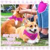 Abbylike 20-Pack Blank Dog Bandanas, Solid-Color Triangle Bibs for DIY Designs view 4