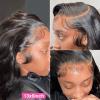 30 32 34-Inch Body Wave Lace Wigs for Women, Human Hair 4x4 5x5 Lace Closure Wig, 13x4 13x6 Lace Frontal Wig, Deep Wave Frontal Wig (Color: 13x4 HD Lace Wig, Size: 8 Inches) view 2