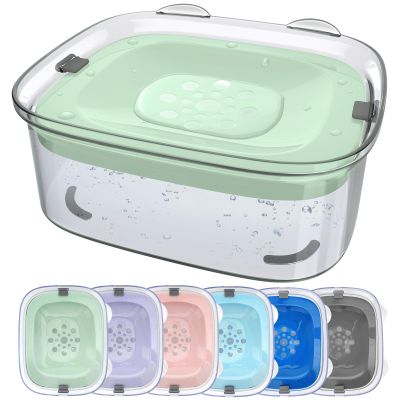 Heouvo No-Spill Dog Water Bowl, Nearly 2.5 L, Leakproof Slow-Drink Bowl