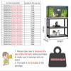 5/10/20-Gallon Aquarium Stand, Black/White, Heavy-Duty 2-Tier Reptile Tank Table, 70 cm High view 2