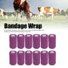 FLEXMAN 12-Pack Self-Adhesive Elastic Latex Bandages for Cows, Dogs, Horses, Cats and Other Pets (Purple) view 2