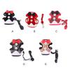budiniao Puppy Harness Leash Set, Red/M view 3