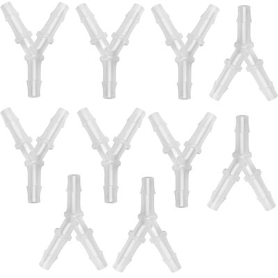 Aquarium Air Hose Connectors, 10-Piece Y-Shaped Set