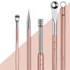 Manicure Nail Clipper Set, Stainless Steel, 18-Piece, Pink view 4