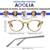 AOOLIA Round Reading Glasses for Women and Men, Orange, +1.50 view 3