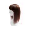 Women's Volume Addition, Natural Coverage for White Hair, Synthetic, Straight with Bangs, 60 g (Dark Brown, 10 in) view 4