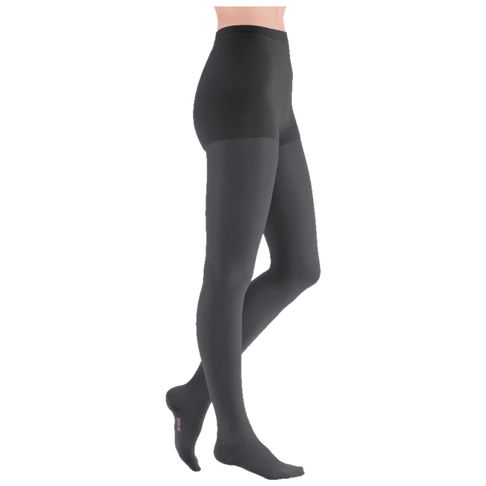 medi mediven Plus Compression Pantyhose | Durable | Antibacterial Effect | Compression Class 3 | Size VI | Anthracite | Closed Toe | Regular | Without Stay-Up Band